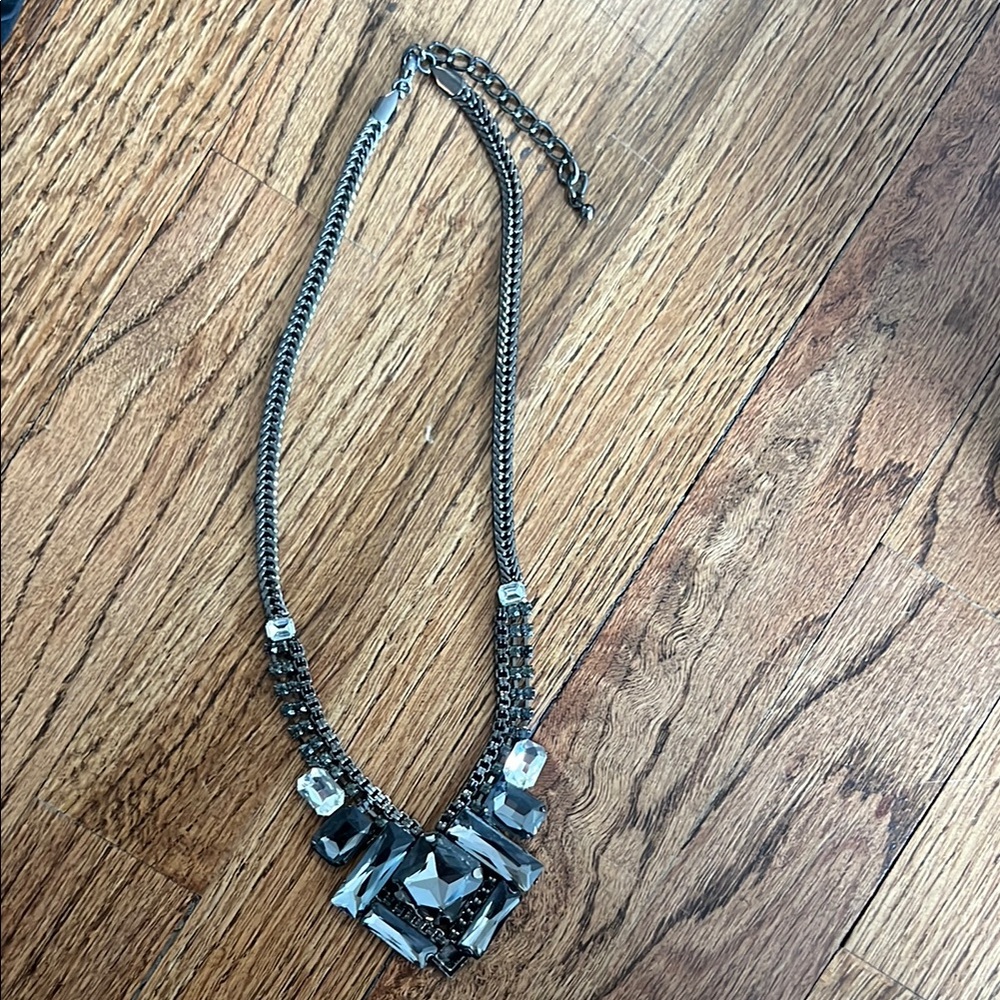 Elegant Black and Silver Necklace